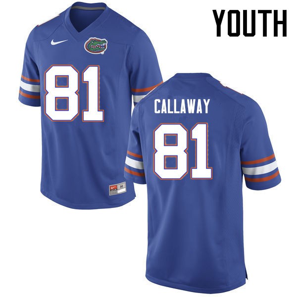 Florida Gators Youth #81 Antonio Callaway College Football Jersey Blue